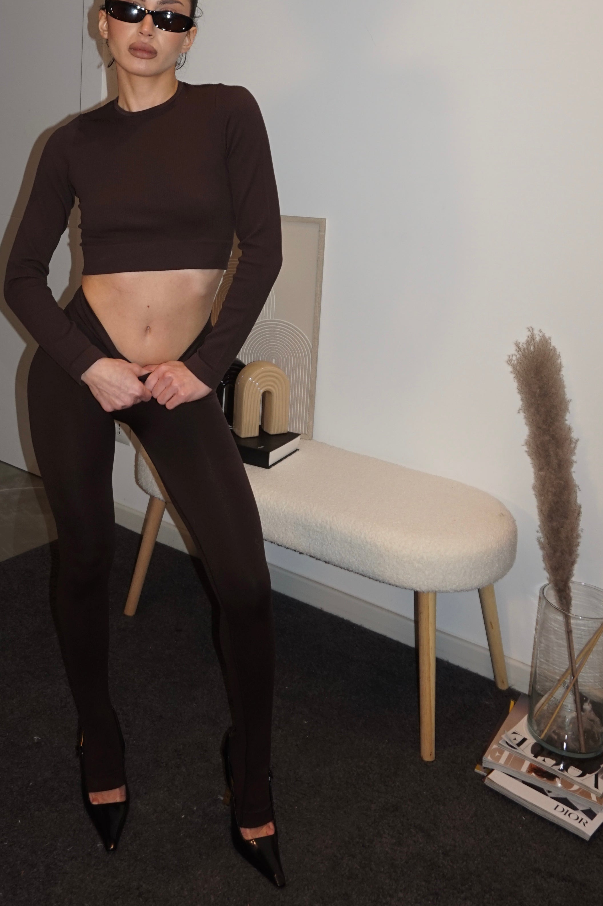 Leggings active chocolate