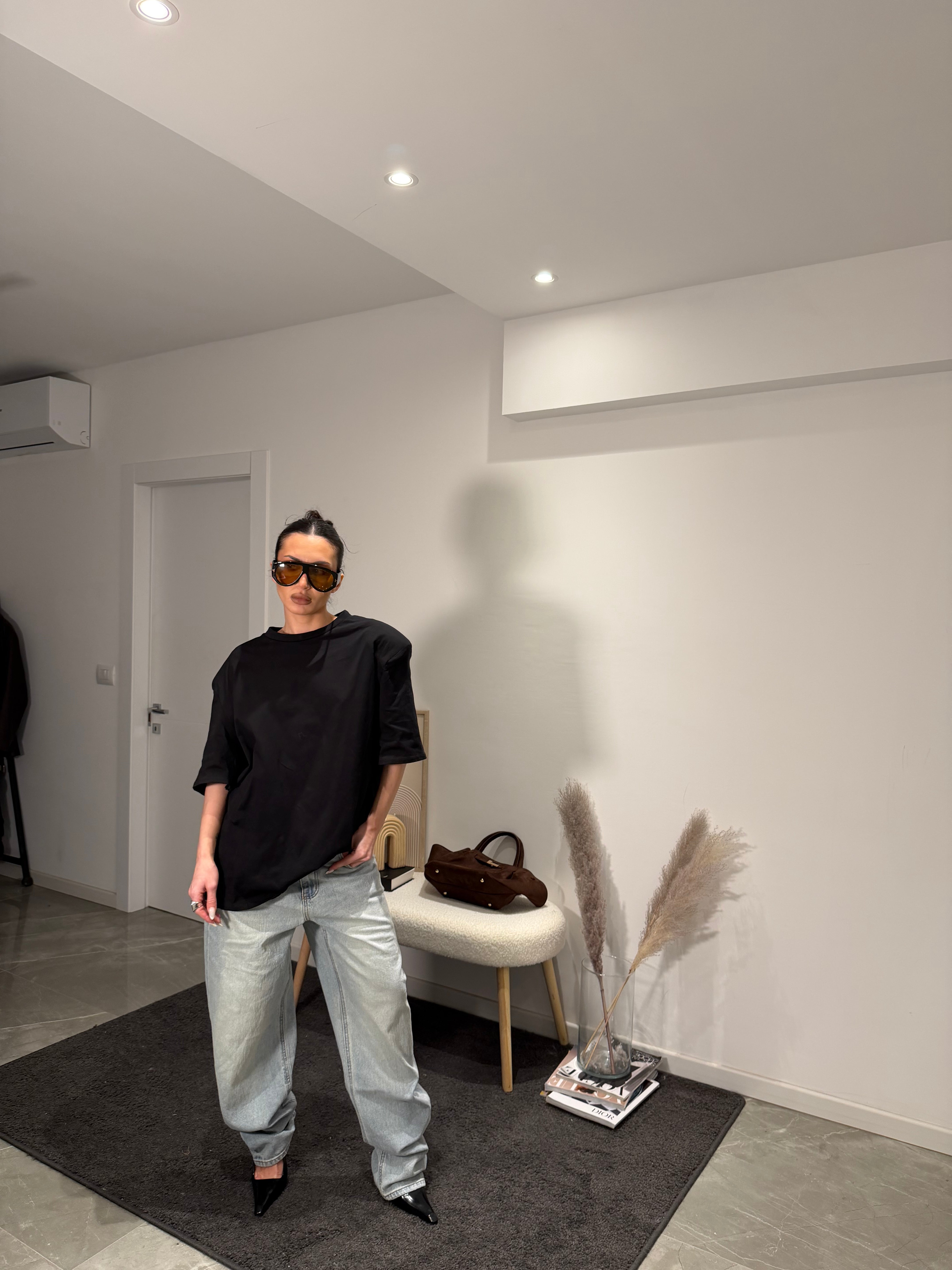 T-shirt spalline black