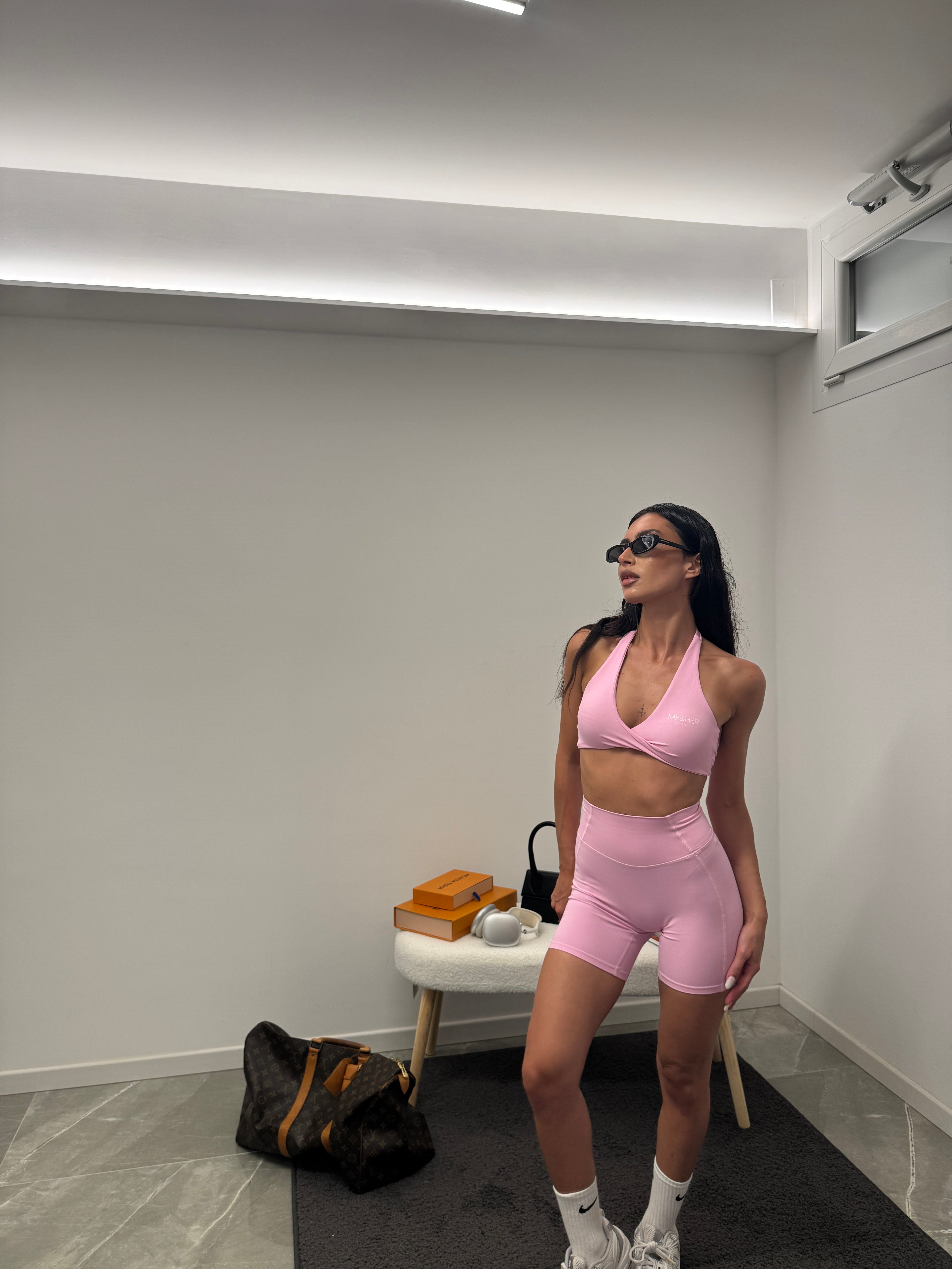 Shorts leggings soft active pink