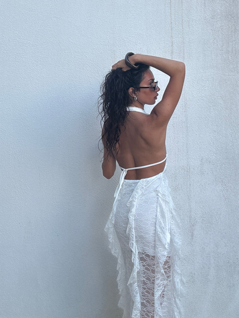 Dress flare white