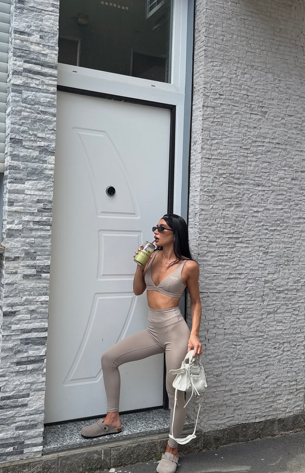 Bra top active light grey