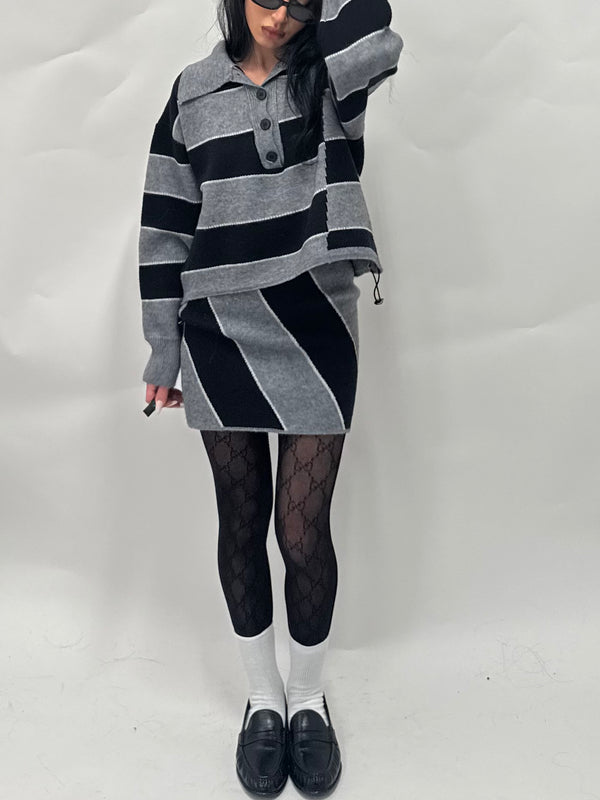 Coordinato grey&black