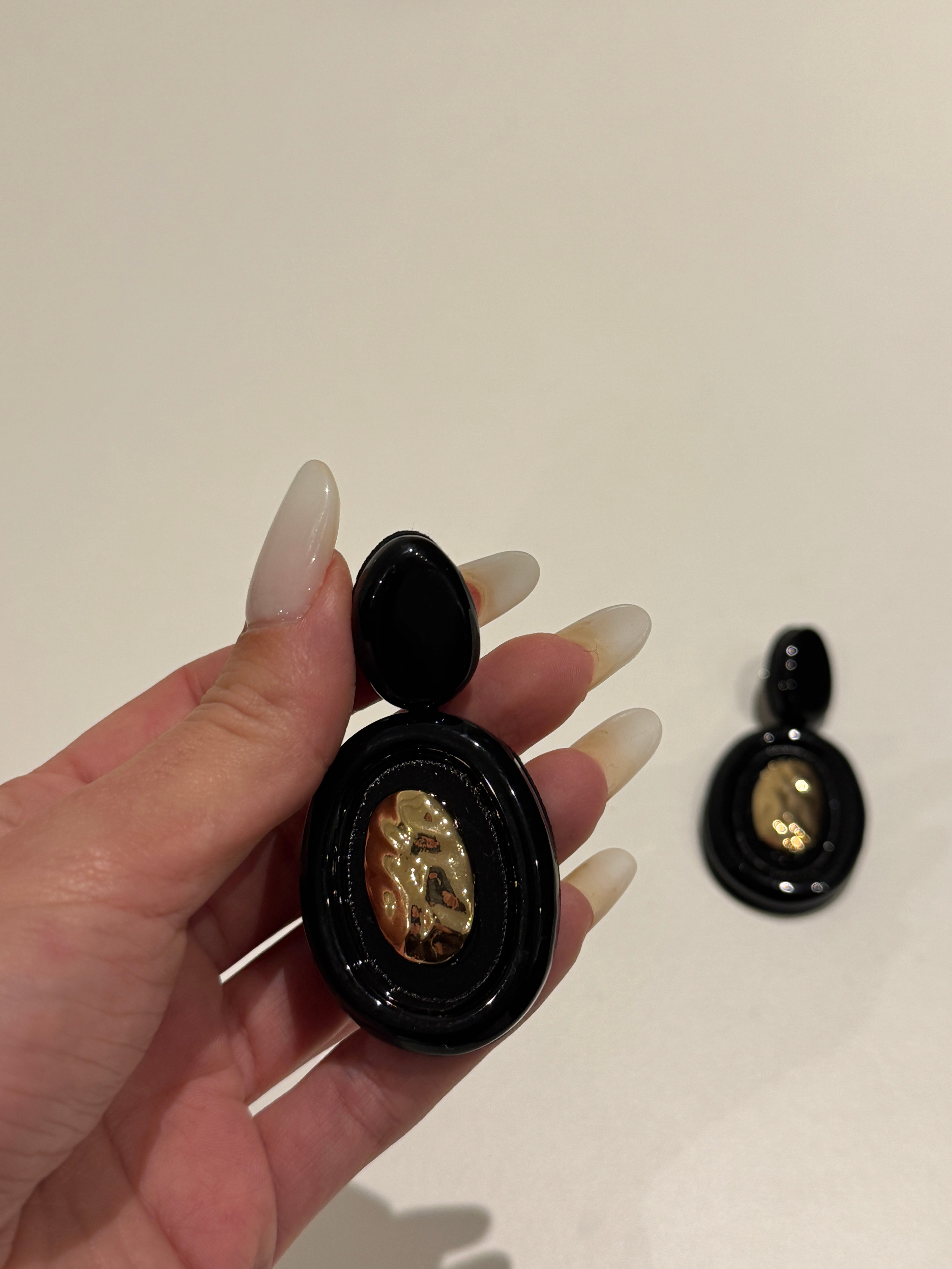 Orecchini pendant black onice