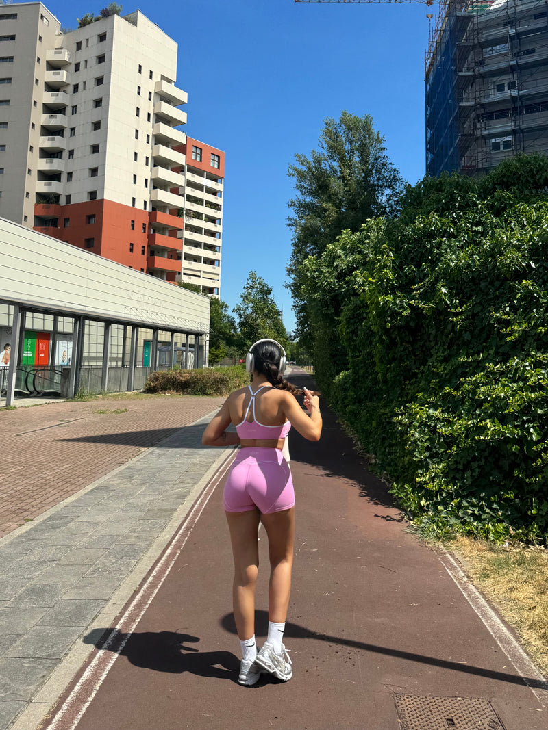Shorts leggings heart pink