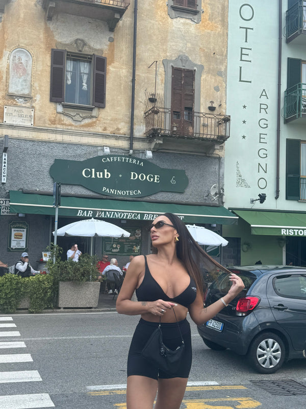 Bra top active black